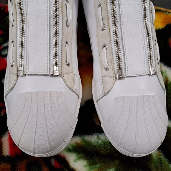 Y-3 Adidas Yohji Yamamoto Pro Zip Weiß High Top Sneakers CG3183 Size 9 Men - Picture 14 of 15